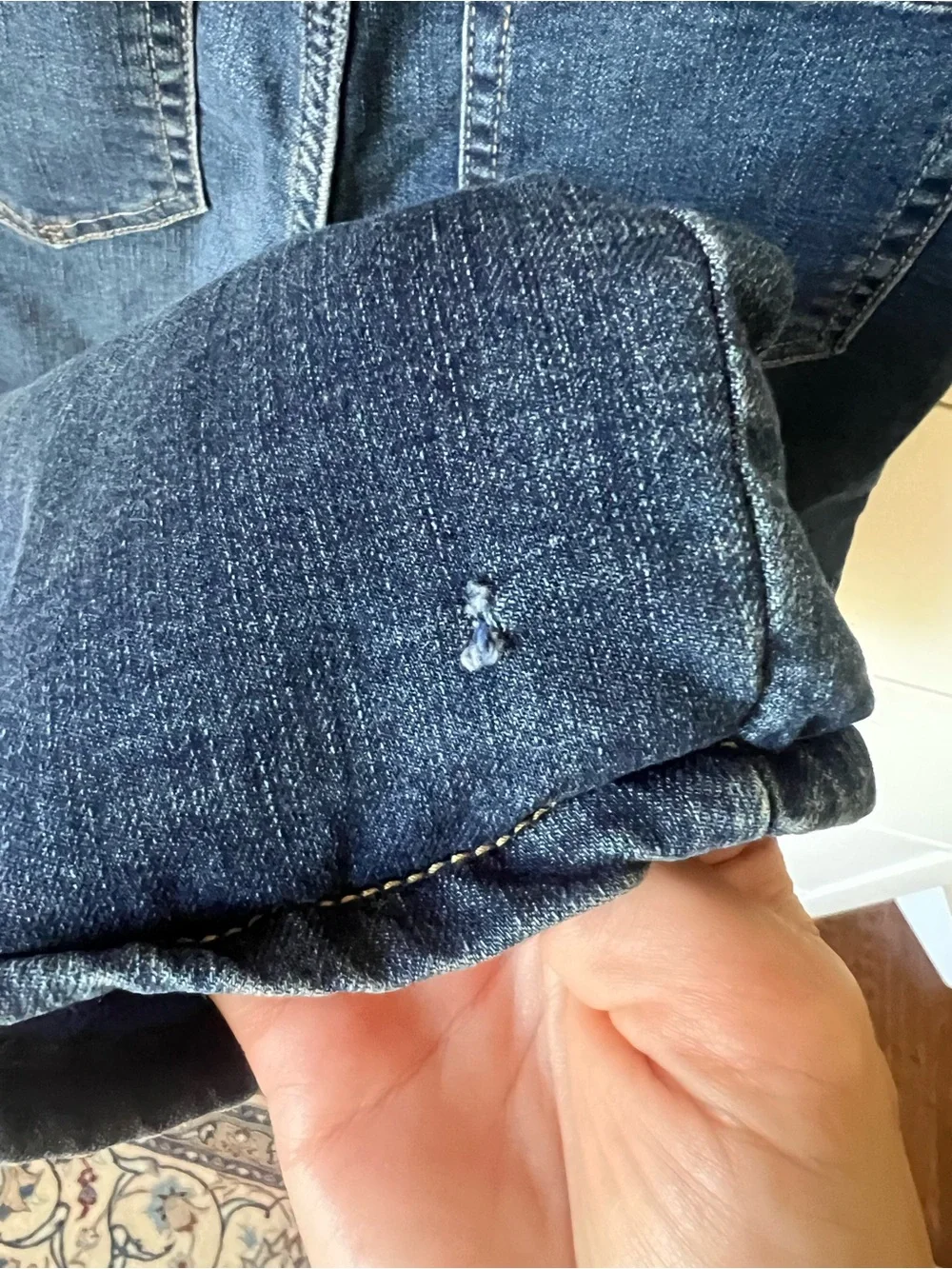 GAP Kids Dark Blue Denim Jeans with fleece lining